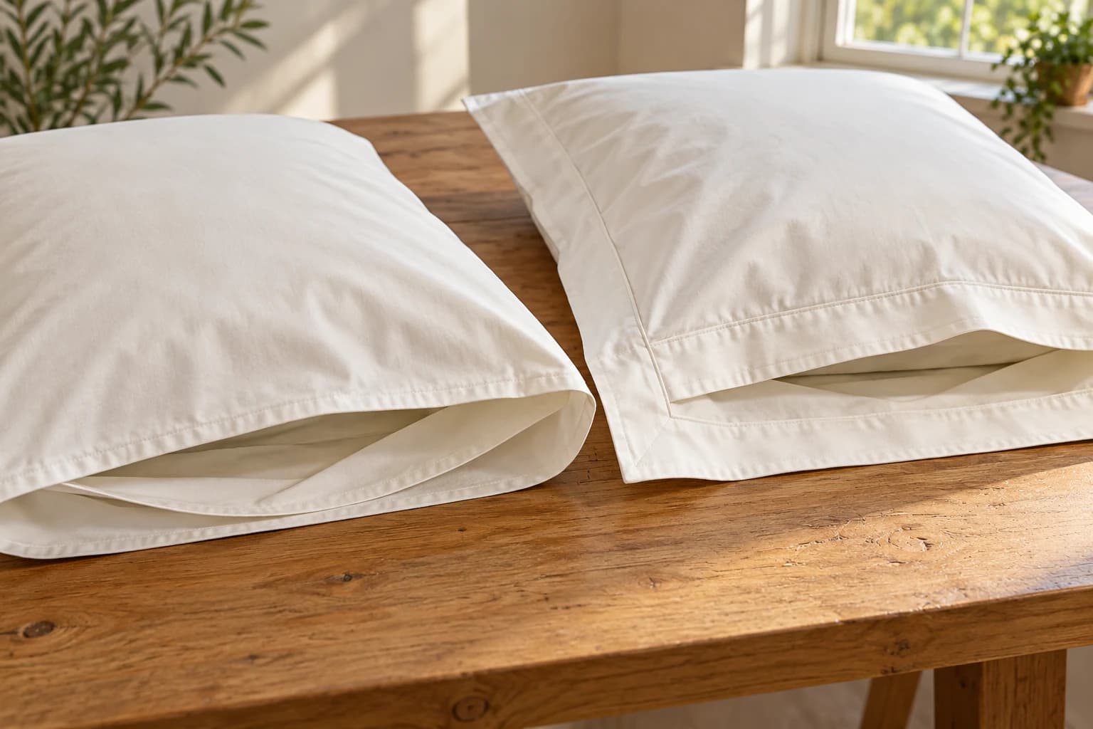 Pillowcase Construction: Specify Border, Closure and Pillow Fit