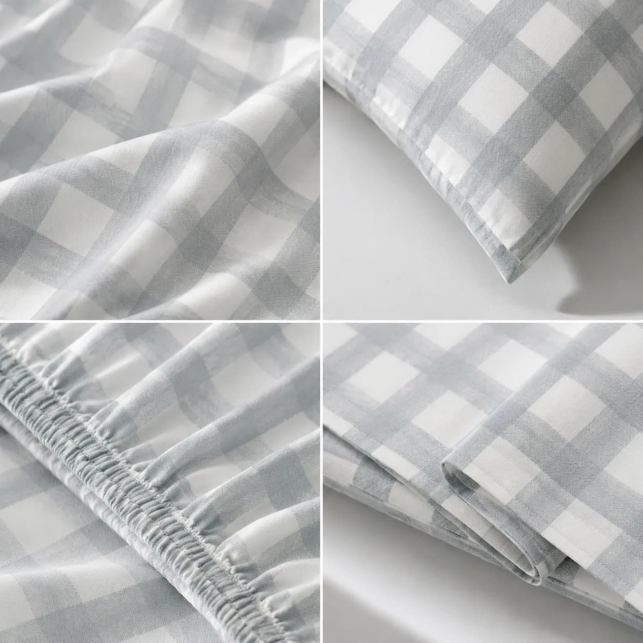Yarn-Dyed Gingham Check Cotton Bedding Set thumbnail 3