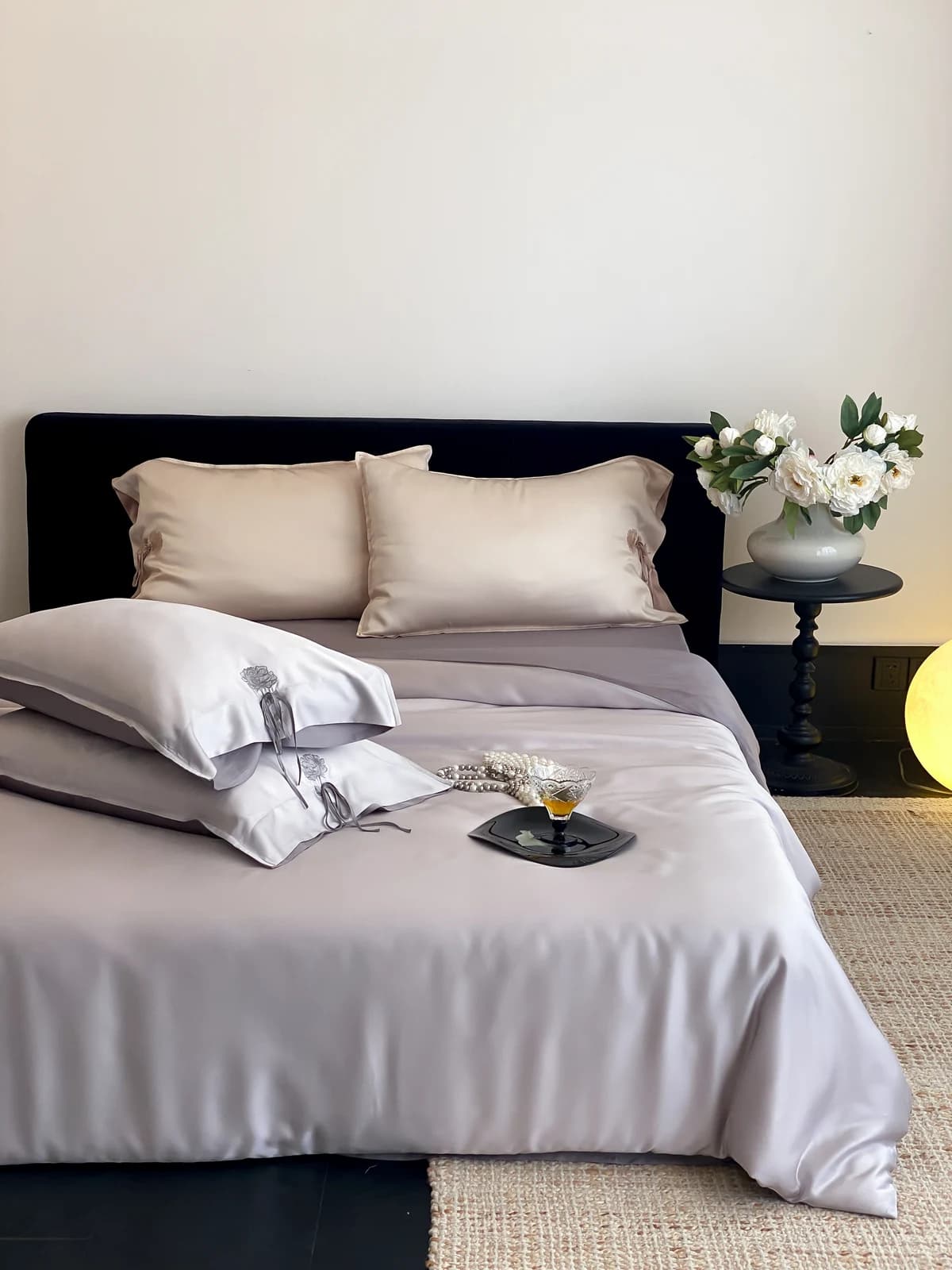 Tranquil Lyocell Bedding Set — Silver Grey