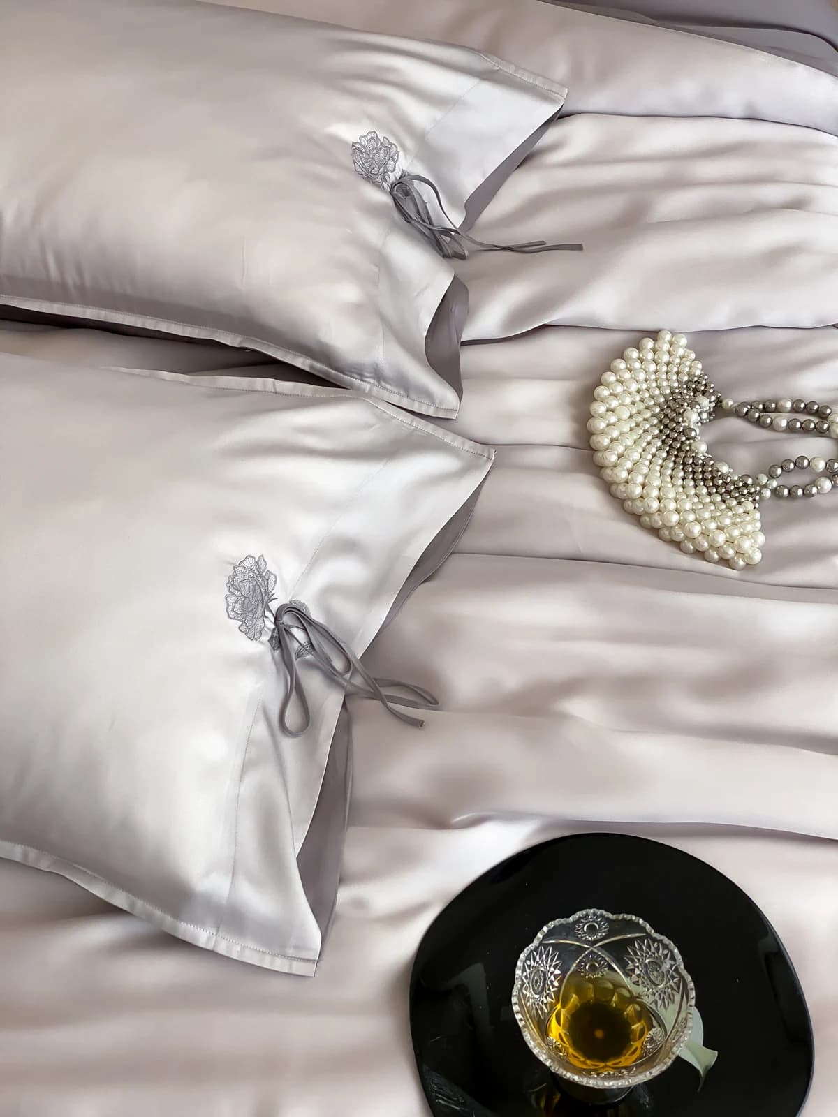 Tranquil Lyocell Bedding Set — Silver Grey thumbnail 6