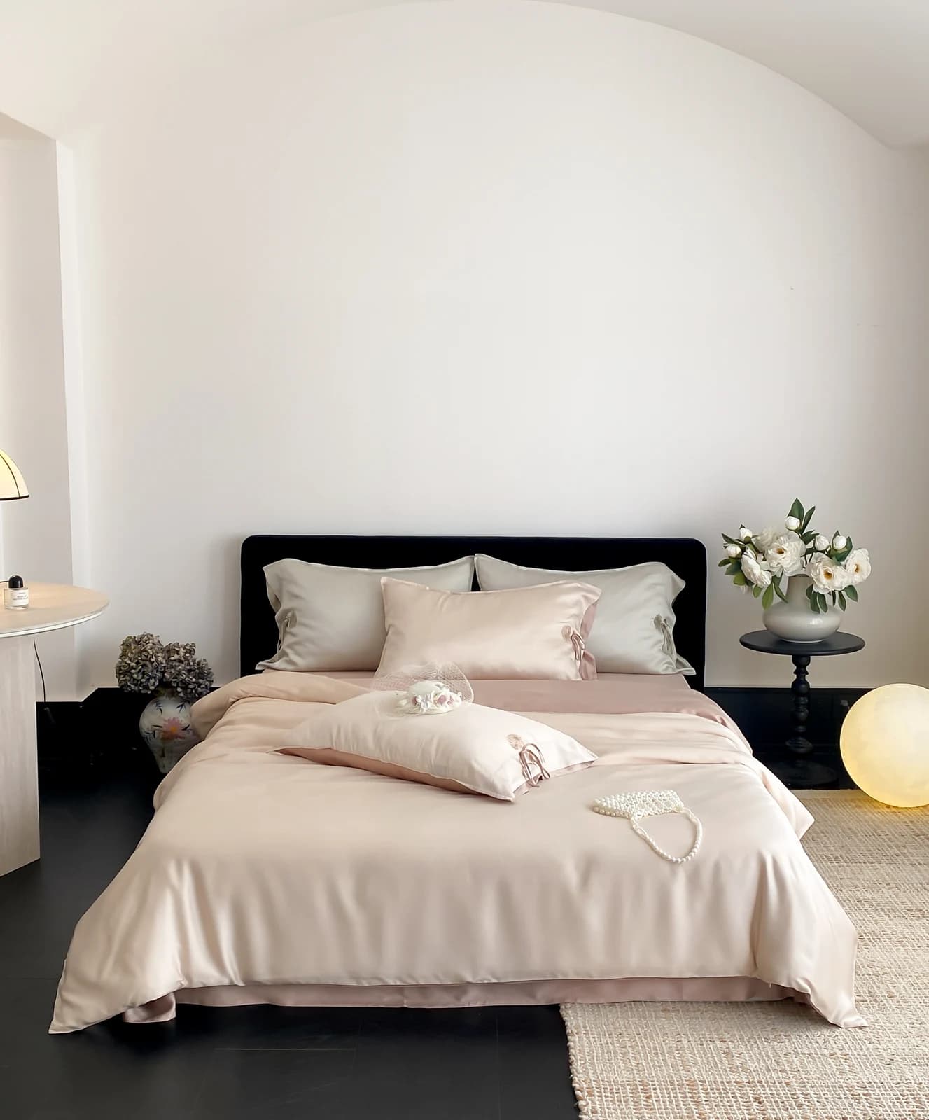 Tranquil Lyocell Bedding Set — Straw Grey
