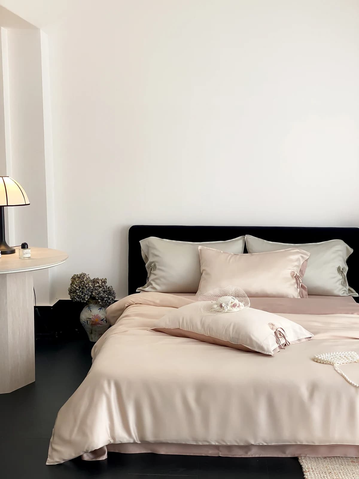 Tranquil Lyocell Bedding Set — Straw Grey thumbnail 2