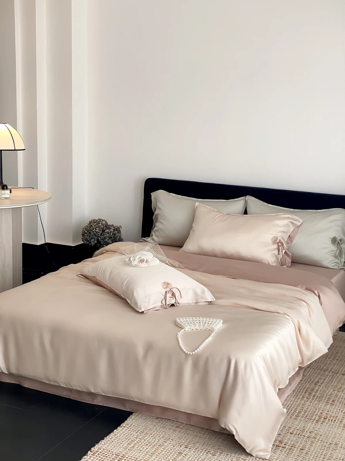 Tranquil Lyocell Bedding Set — Straw Grey thumbnail 4