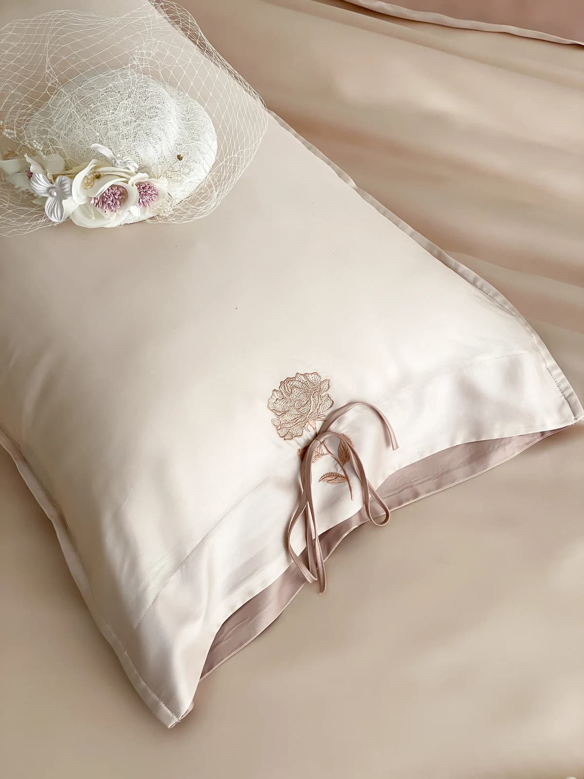 Tranquil Lyocell Bedding Set — Straw Grey thumbnail 6