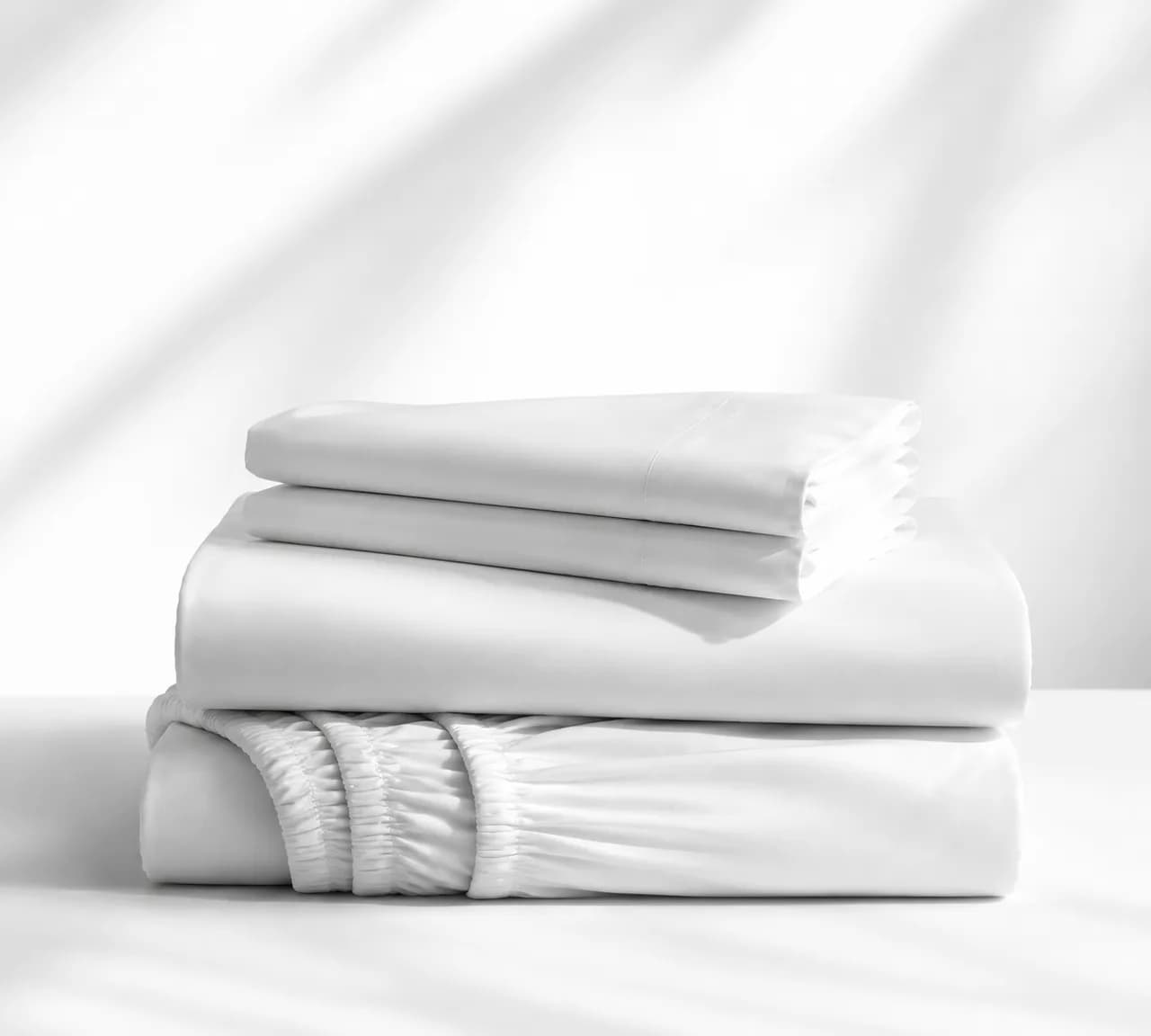 White 300TC Cotton Sateen Bedding Set thumbnail 2