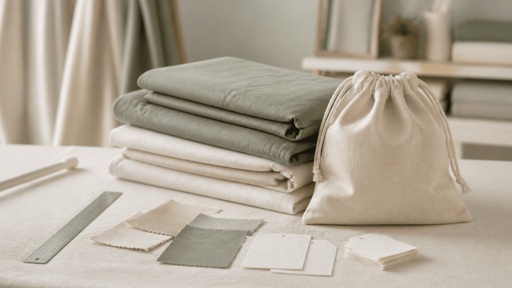 Ropa blanca de hotel en una habitación moderna.