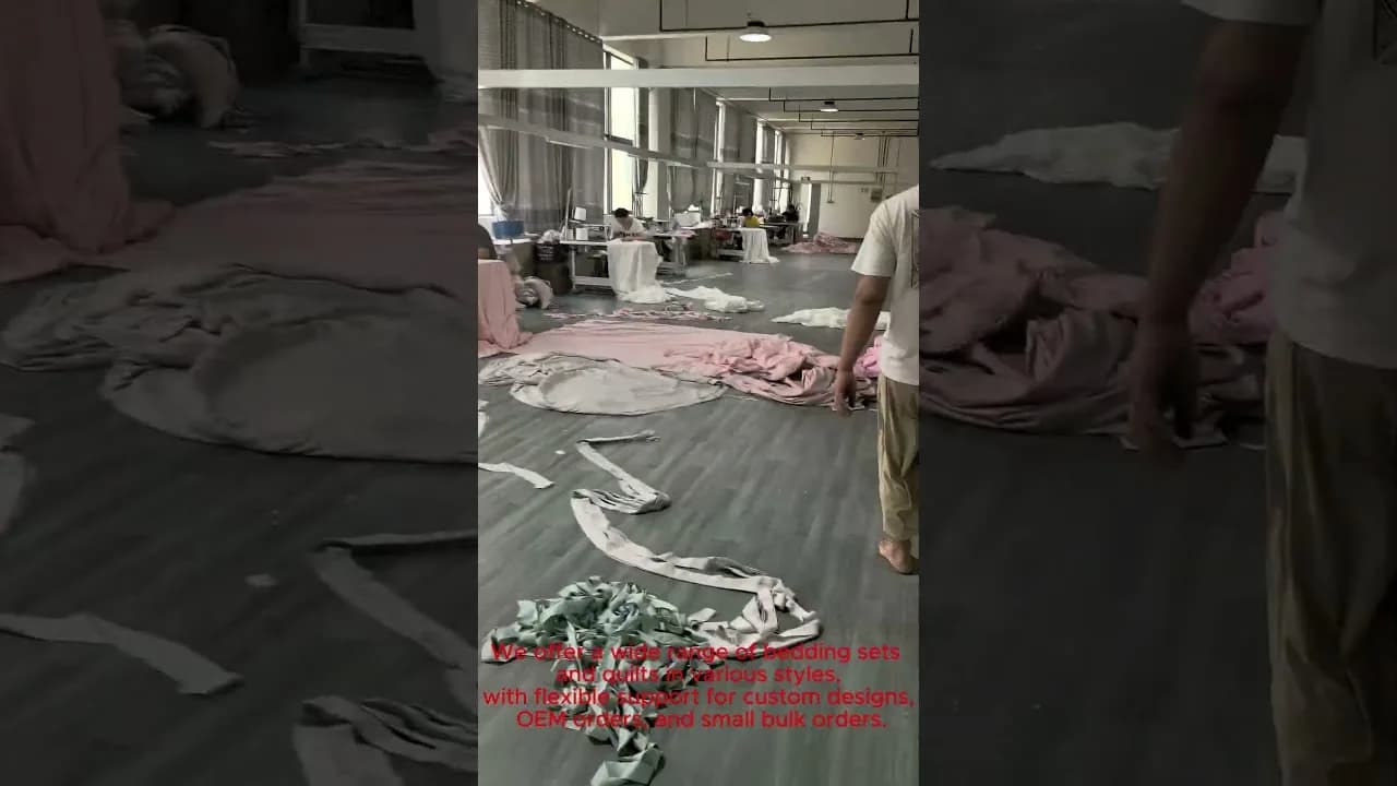 Inside a Nantong Bedding Source Factory (Short)